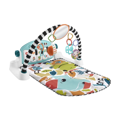 Коврик-игровой центр голубой Нажимай и играй с технологией Smart Stages (англ.) Fisher-Price, Mattel (HWY58) / Коврики развивающие Kids Republic Коврик-игровой центр голубой Нажимай и играй с технологией Smart Stages (англ.) Fisher-Price, Mattel (HWY58) / Коврики развивающие