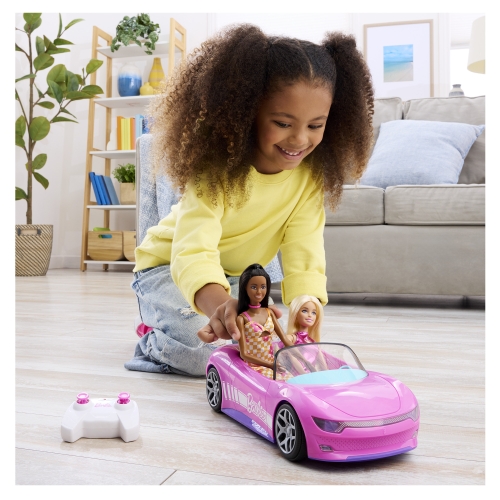 Кабриолет для BARBIE® на дистанционном управлении HOT WHEELS®, Mattel (60157) / Игрушечный транспорт № 11 Kids Republic Кабриолет для BARBIE® на дистанционном управлении HOT WHEELS®, Mattel (60157) / Игрушечный транспорт № 11