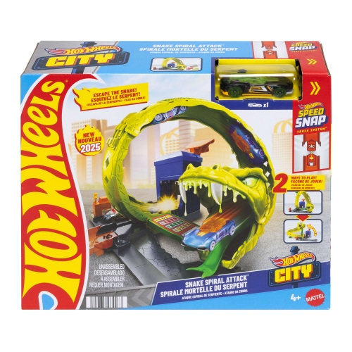 Игровой набор Спиральная атака Змеи серии Опасные создания Hot Wheels, Mattel (64063) / Игровые наборы № 6 Kids Republic Игровой набор Спиральная атака Змеи серии Опасные создания Hot Wheels, Mattel (64063) / Игровые наборы № 6
