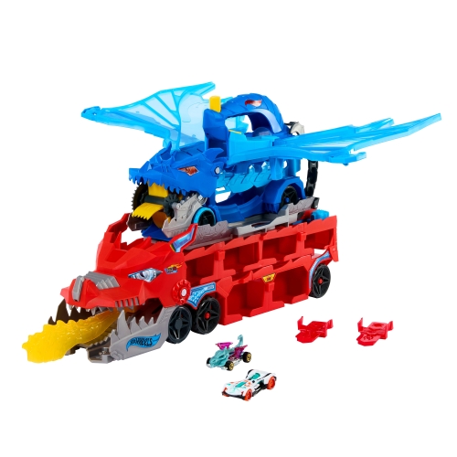 Транспортер-трансформер «Два дракона» Hot Wheels, Mattel (64179) / Игрушечный транспорт