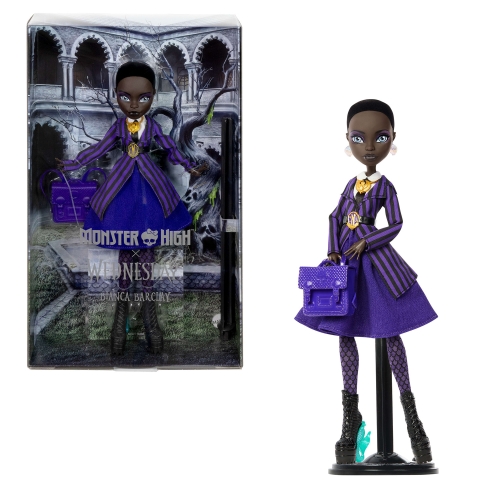 Колекційна лялька Бянка у шкільній формі, Monster High X Wednesday, Mattel (JDR71) / Ляльки № 6