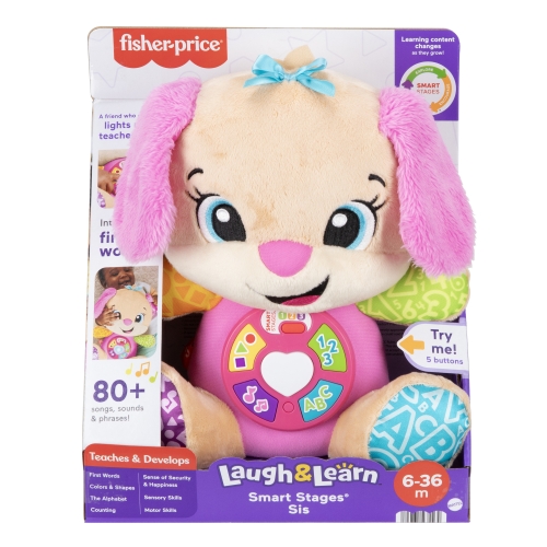 Сестренка Умного щенка с технологией Smart Stages (многоязычная) Fisher-Price, Mattel (93926) / Интерактивные игрушки № 6