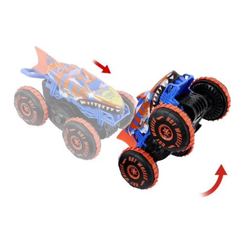 HOT WHEELS® Monster Truck 1:15 Scale Radio Controlled Off-Road Vehicle TIGER SHARK CLIMBER, Mattel (JFR39) / Toy Transport № 13