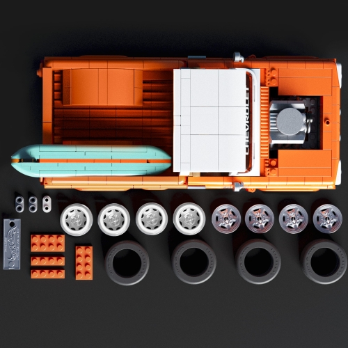 Collectible construction car Chevy from the Elite series Mattel Brick Shop, Mattel (04820) / Toy Transport № 3