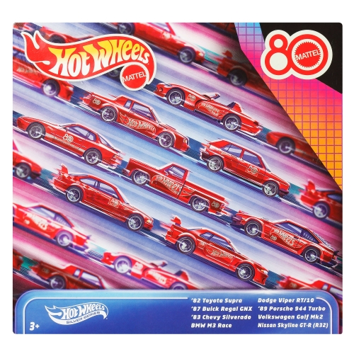 Тематический набор из 8 машинок 80 лет драйва Mattel Hot Wheels, Mattel (15796) / Игровые наборы № 5 Kids Republic Тематический набор из 8 машинок 80 лет драйва Mattel Hot Wheels, Mattel (15796) / Игровые наборы № 5