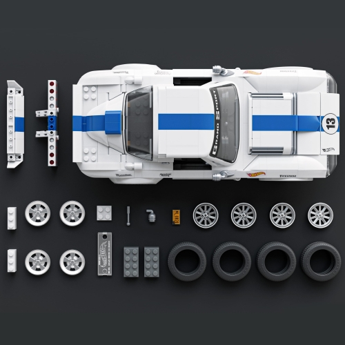 Collectible construction car Corvette Grand Sport from the Elite series Mattel Brick Shop, Mattel (20592) / Toy Transport № 3 Kids Republic Collectible construction car Corvette Grand Sport from the Elite series Mattel Brick Shop, Mattel (20592) / Toy Transport № 3