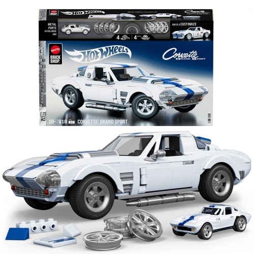 Collectible construction car Corvette Grand Sport from the Elite series Mattel Brick Shop, Mattel (20592) / Toy Transport Kids Republic Collectible construction car Corvette Grand Sport from the Elite series Mattel Brick Shop, Mattel (20592) / Toy Transport