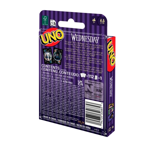 Карточная игра UNO Wednesday, Mattel (26853) / Настольные игры № 6 Kids Republic Карточная игра UNO Wednesday, Mattel (26853) / Настольные игры № 6