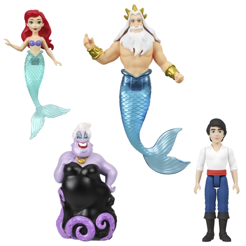 Disney Princess Ariel and Friends Mini-Doll Set Based on the Movie The Little Mermaid, Mattel (31321) / Dolls