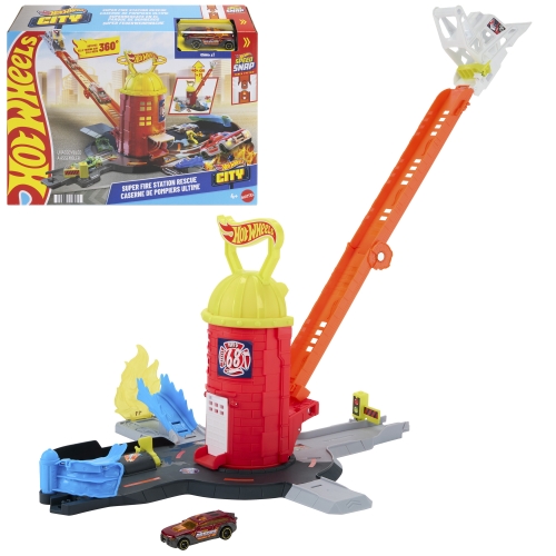 Игровой набор Пожарно-спасательная суперстанция Hot Wheels, Mattel (35008) / Игровые наборы № 6 Kids Republic Игровой набор Пожарно-спасательная суперстанция Hot Wheels, Mattel (35008) / Игровые наборы № 6