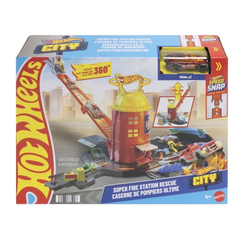 Игровой набор Пожарно-спасательная суперстанция Hot Wheels, Mattel (35008) / Игровые наборы № 7 Kids Republic Игровой набор Пожарно-спасательная суперстанция Hot Wheels, Mattel (35008) / Игровые наборы № 7