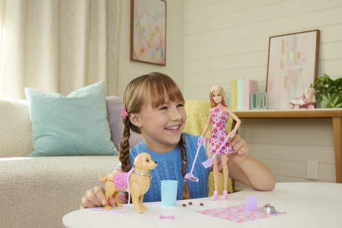 Barbie Walking with the Dog set, Mattel (38887) / Dolls № 8