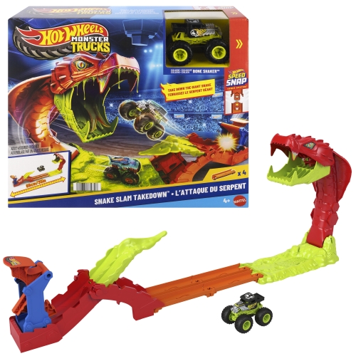 Набор Атака змеи серии Monster Trucks Hot Wheels, Mattel (39723) / Игровые наборы № 5 Kids Republic Набор Атака змеи серии Monster Trucks Hot Wheels, Mattel (39723) / Игровые наборы № 5