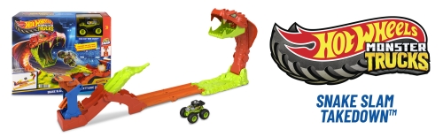 Набор Атака змеи серии Monster Trucks Hot Wheels, Mattel (39723) / Игровые наборы № 6 Kids Republic Набор Атака змеи серии Monster Trucks Hot Wheels, Mattel (39723) / Игровые наборы № 6