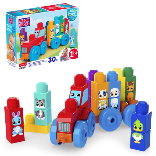 Конструктор Трактор з тваринками Mega Bloks, Mattel (49043) / Іграшковий транспорт № 2 Kids Republic Конструктор Трактор з тваринками Mega Bloks, Mattel (49043) / Іграшковий транспорт № 2