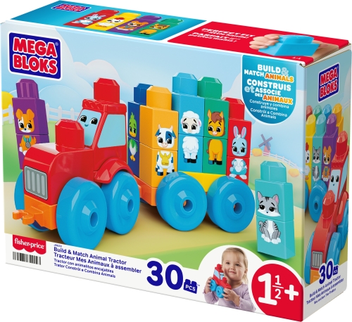 Конструктор Трактор з тваринками Mega Bloks, Mattel (49043) / Іграшковий транспорт № 4 Kids Republic Конструктор Трактор з тваринками Mega Bloks, Mattel (49043) / Іграшковий транспорт № 4