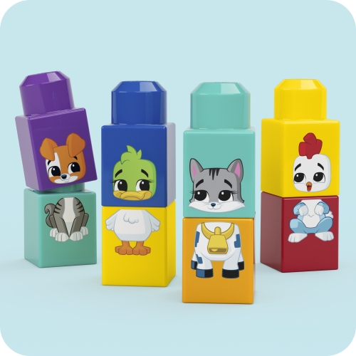 Конструктор Трактор з тваринками Mega Bloks, Mattel (49043) / Іграшковий транспорт № 7 Kids Republic Конструктор Трактор з тваринками Mega Bloks, Mattel (49043) / Іграшковий транспорт № 7