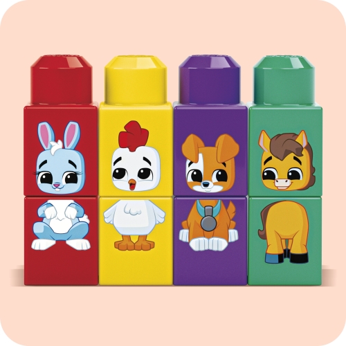 Конструктор Трактор з тваринками Mega Bloks, Mattel (49043) / Іграшковий транспорт № 8 Kids Republic Конструктор Трактор з тваринками Mega Bloks, Mattel (49043) / Іграшковий транспорт № 8