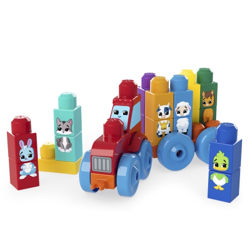 Конструктор Трактор з тваринками Mega Bloks, Mattel (49043) / Іграшковий транспорт Kids Republic Конструктор Трактор з тваринками Mega Bloks, Mattel (49043) / Іграшковий транспорт