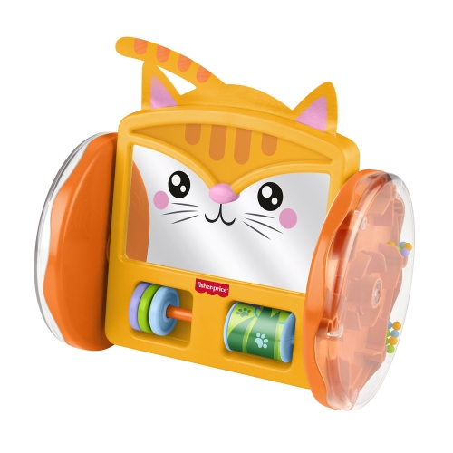 Игрушка-каталка Активный котенок Fisher-Price, Mattel (JLF98) / Каталки Kids Republic Игрушка-каталка Активный котенок Fisher-Price, Mattel (JLF98) / Каталки