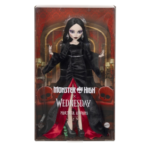 Колекційна лялька Мортиція Аддамс, Monster High X Wednesday, Mattel (JLK99) / Ляльки № 9