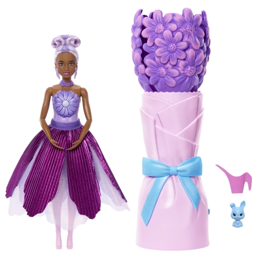 Surprise set with Barbie Petal Pop doll Purple Daisy, Mattel (75721) / Dolls № 4