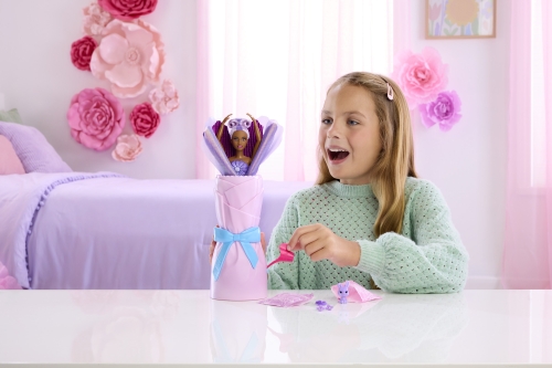 Surprise set with Barbie Petal Pop doll Purple Daisy, Mattel (75721) / Dolls № 5