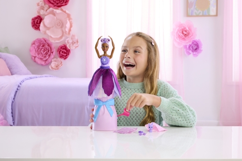 Surprise set with Barbie Petal Pop doll Purple Daisy, Mattel (75721) / Dolls № 6