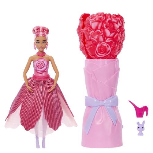 Набор-сюрприз с куклой Barbie Petal Pop Красная роза, Mattel (75691) / Куклы № 5 Kids Republic Набор-сюрприз с куклой Barbie Petal Pop Красная роза, Mattel (75691) / Куклы № 5