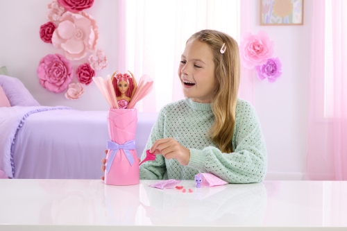 Набор-сюрприз с куклой Barbie Petal Pop Красная роза, Mattel (75691) / Куклы № 6 Kids Republic Набор-сюрприз с куклой Barbie Petal Pop Красная роза, Mattel (75691) / Куклы № 6