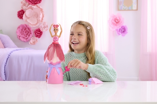 Набор-сюрприз с куклой Barbie Petal Pop Красная роза, Mattel (75691) / Куклы № 7 Kids Republic Набор-сюрприз с куклой Barbie Petal Pop Красная роза, Mattel (75691) / Куклы № 7