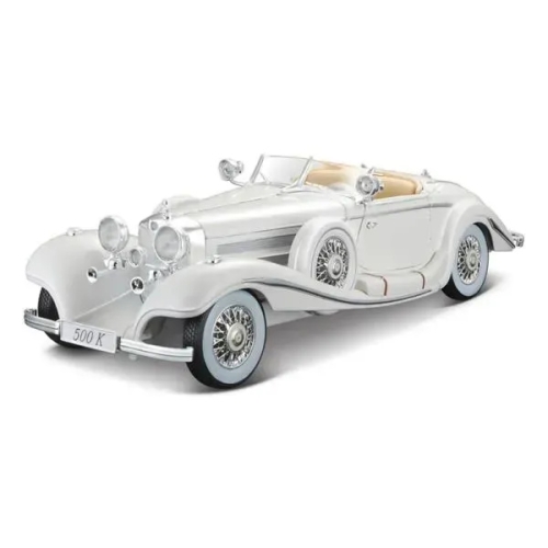 Car model (118) Mercedes-Benz 500 K Typ Specialroadster (1936) Macharadga white, Maisto (60551) / Toys Kids Republic Car model (118) Mercedes-Benz 500 K Typ Specialroadster (1936) Macharadga white, Maisto (60551) / Toys
