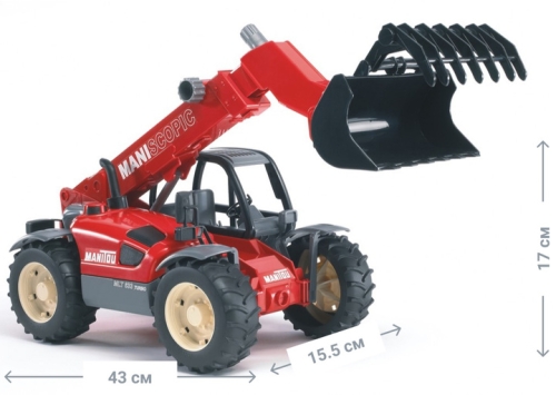 Машинка игрушечная. Телескопический погрузчик Manitou MLT 633, Bruder (21252) / Игрушки № 5 Kids Republic Машинка игрушечная. Телескопический погрузчик Manitou MLT 633, Bruder (21252) / Игрушки № 5