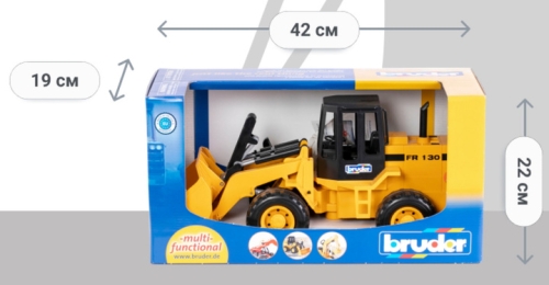Машинка игрушечная. Шарнирный дорожный погрузчик FR 130, Bruder (24253) / Игрушки № 5 Kids Republic Машинка игрушечная. Шарнирный дорожный погрузчик FR 130, Bruder (24253) / Игрушки № 5