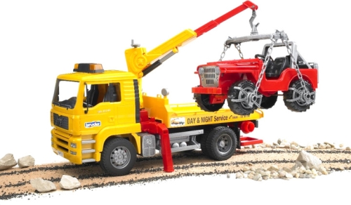 Набор игрушечных. Эвакуатор MAN TGA и джип, Bruder (27506) / Игрушки № 3 Kids Republic Набор игрушечных. Эвакуатор MAN TGA и джип, Bruder (27506) / Игрушки № 3