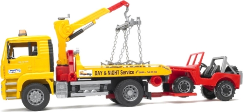 Набор игрушечных. Эвакуатор MAN TGA и джип, Bruder (27506) / Игрушки № 6 Kids Republic Набор игрушечных. Эвакуатор MAN TGA и джип, Bruder (27506) / Игрушки № 6