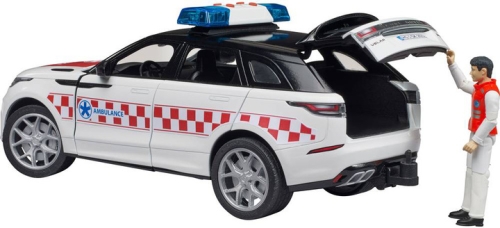 Набір іграшковий. Автомобіль швидкої допомоги Range Rover Velar з фігуркою, Bruder (28855) / Іграшки № 3
