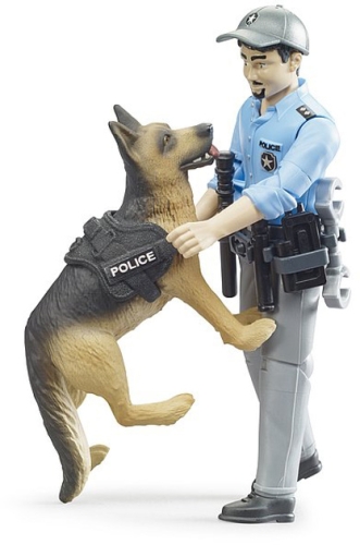 Набор игрушечных. Фигурка полицейского с собакой, Bruder (21506) / Игрушки № 2