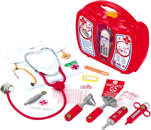 Игрушечный набор врача с халатом и мобильным телефоном, Bosch (43535) / Игрушки Kids Republic Игрушечный набор врача с халатом и мобильным телефоном, Bosch (43535) / Игрушки
