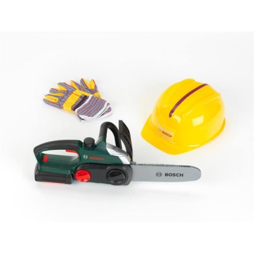Игрушечный набор - Набор мастера Цепная пила, шлем, перчатки, Bosch (84569) / Игрушки Kids Republic Игрушечный набор - Набор мастера Цепная пила, шлем, перчатки, Bosch (84569) / Игрушки