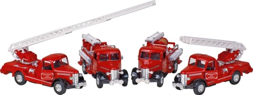 Die-cast fire engine car model, 12cm, Goki (20579) / Toy Transport