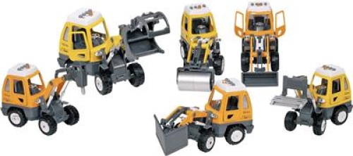 Строительная техника,16см, Goki (21071) / Игрушечный транспорт