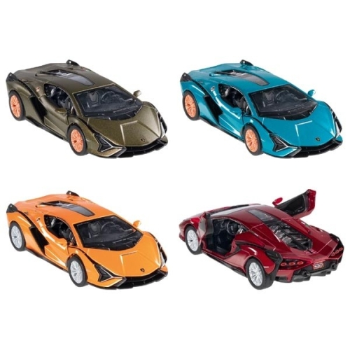Автомодель Lamborghini Sian 1:40, 12см в ассортименте, Goki (23129) / Игрушечный транспорт