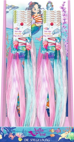 Hair clips with sequins, a set of 4 pieces Paradise, Spiegelburg (73188) / Makeup for Kids № 3 Kids Republic Hair clips with sequins, a set of 4 pieces Paradise, Spiegelburg (73188) / Makeup for Kids № 3