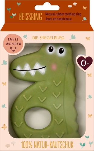Игрушка-прорезыватель Крокодил, каучук, Spiegelburg (86133) / Прорезыватели № 2 Kids Republic Игрушка-прорезыватель Крокодил, каучук, Spiegelburg (86133) / Прорезыватели № 2