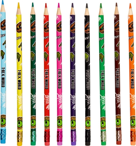 Set of colored pencils T-RexWorld, Spiegelburg (87840) / Stationery № 2 Kids Republic Set of colored pencils T-RexWorld, Spiegelburg (87840) / Stationery № 2