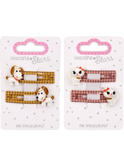 Набор украшений для волос Кот Собака в ассортименте Beautiful Stars, Spiegelburg (89707) / Детская косметика Kids Republic Набор украшений для волос Кот Собака в ассортименте Beautiful Stars, Spiegelburg (89707) / Детская косметика