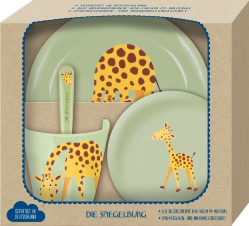 Gift set of tableware Giraffe, Spiegelburg (19046) / Tableware № 2 Kids Republic Gift set of tableware Giraffe, Spiegelburg (19046) / Tableware № 2