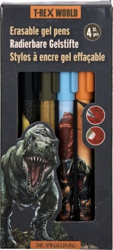 Набір гелевих ручок Пиши-стирай T-RexWorld, Spiegelburg (23609) / Канцелярія Kids Republic Набір гелевих ручок Пиши-стирай T-RexWorld, Spiegelburg (23609) / Канцелярія