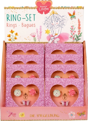 Set of rings, 3 pcs Princess Lillifee, Spiegelburg (24934) / Makeup for Kids № 3 Kids Republic Set of rings, 3 pcs Princess Lillifee, Spiegelburg (24934) / Makeup for Kids № 3